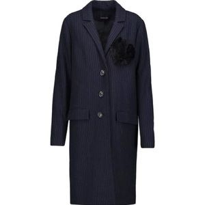 NEW Marissa Webb Jacob Pinstripe Heart Overcoat